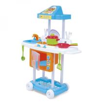 Cozinha Riva Mr Chef Azul com Microondas Completa, 1301