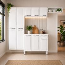 Cozinha Rose Completa 10 Portas 1 Gaveta