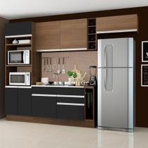 Cozinha Safira com Armário e Balcão sem Tampo e Pia Madesa