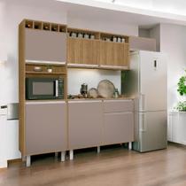 Cozinha Smart Torre Armário Geladeira Balcão Freijó e Connect Cozinha Smart Torre Armário Geladeira Balcão Freijó e Connect