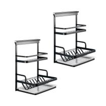 Cozinha Suspensa Completa Gourmet Sabiá Pingoo.casa - Preto Cozinha Suspensa Completa Gourmet Sabiá Pingoo.casa - Preto