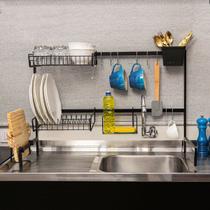 Cozinha Suspensa Escorredor de Louça Modular 80,5 cm Regulável Organizador de Pia e Balcão