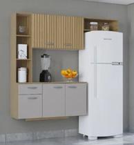 Cozinha Suspensa Isis DAMASCO RIPADO/OFF WHITE Cozinha Suspensa Isis DAMASCO RIPADO/OFF WHITE