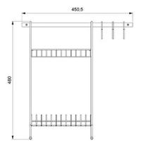 Cozinha Suspensa Kit 02 Elegance 1190FPA06.0018 - DiCarlo