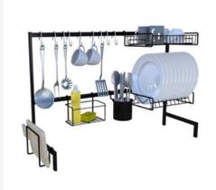 Cozinha Suspensa Modular Autossustentável Escorredor Preto 82cm - DiCarlo