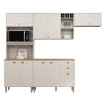 Cozinha Tunísia Completa 263cm com 9 Portas e 2 Gavetas