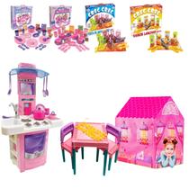 Cozinha Utensilios Comidas Mini Restaurante Seguro Colorido Cozinha Utensilios Comidas Mini Restaurante Seguro Colorido