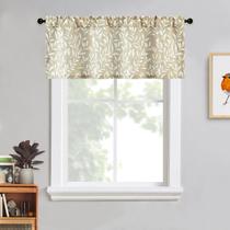 Cozinha Valance VOGOL com padrão de folha de salgueiro 52x45cm Poliéster