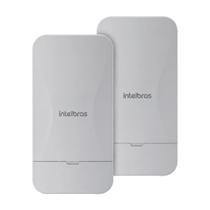 CPE Intelbras Wom 5A MIMO G2 - Kit conexão sem fio para CFTV IP - 2 unidades - 5GHz - Antena 12dBi
