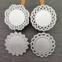 CPEI Moldes de Corte Metálicos de Renda em Formato de Flor, 4 Peças para Scrapbooking CPEI Moldes de Corte Metálicos de Renda em Formato de Flor, 4 Peças para Scrapbooking
