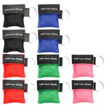 CPR Face Shield KONGDY CPR Pocket Mask Chaveiro 10 unidades CPR Face Shield KONGDY CPR Pocket Mask Chaveiro 10 unidades