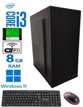 CPU Computador i3 BZX PREMIUM WINDOWS 11 SSD 128GB WI-FI E PACOTE OFFICE
