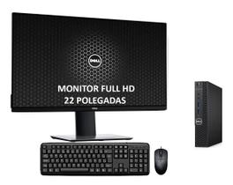 Cpu Dell 3050 Mini Core I3 7ger 16gb 240ssd Monitor 22pol