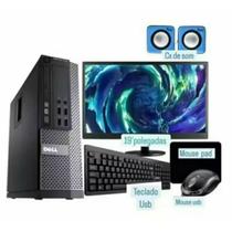Cpu dell i7 monitor 19 led cpu dell Corei7 16gb SSD240 kit teclado mouse caixa de som e cabos