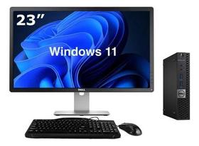Cpu Dell Mini 3060 I3 8ger 8gb 240ssd Win11 Monitor 23pol