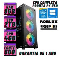 CPU GAMER Core i5 2300, 8GB RAM, SSD 2TB, GT730 4GB, Gabinete HYON 1749 4fans RGB