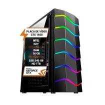 Cpu Gamer I5 9 Gtx1660 16Gb Hd 1Tb Ssd 480Gb