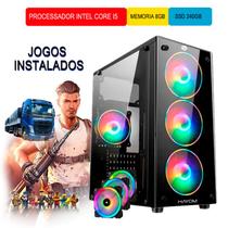 Cpu Gamer Intel Core I5 - 8gb Ram Ssd 240gb Fonte 650w Wifi- Promo