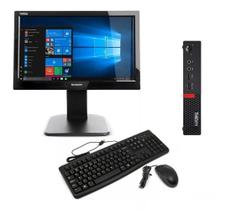 Cpu + Monitor Lenovo Thinkcentre Mini M720q Core I7 8ger 16gb 240 Ssd