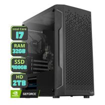 Cpu Pc Computador Core I7, 32gb Ram, Ssd 480gb, Hd 2tb, Geforce 4gb