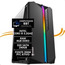 Cpu Pc computador Intel Core I5 8gb Ssd 240gb Fonte 350w - Option Info