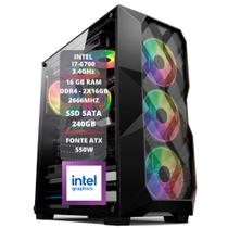 Cpu Pc Gamer Intel Core I7 6700 3.4ghz 32gb Ssd 240gb 550w PFC Ativo - Option Soluções - Option Info