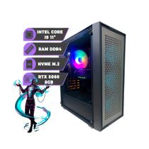 Cpu PC Gamer Intel i9 11ª 32gb Ram Ssd 1tb Rtx 5060 8gb - Gabinete X-frame BG-050 Cinza