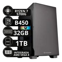 Cpu Pc Gamer Ryzen 7 5700g Ssd 1tb 32gb 3200mh 600w 80 Plus