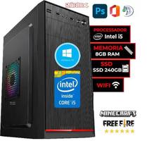 Cpu Pc Intel Core I5 2400 Placa H61 1155 8 Gb Ssd 240GB 500W