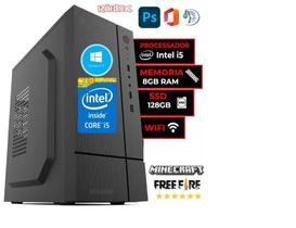 Cpu Pc Intel Core I5 2400 Placa H61 1155 8 Gb Ssd Fonte 500w Pronta Entrega