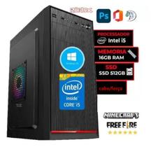 Cpu Pc Intel Core I5 3470 + Placa H61 1155 + 16 Gb + Ssd 512gb - Windows 10 Pro
