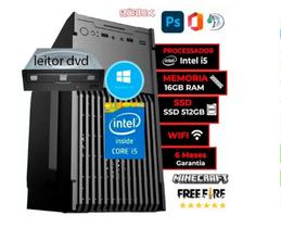 Cpu Pc Intel Core I5 3470 + Placa H61 + DVD + 16 Gb + Ssd 240gb - Windows 10
