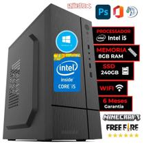 Cpu Pc Intel Core I5 Placa H61 1155 8Gb RAM Ssd 240GB W11