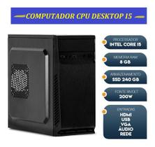 Cpu Pc Torre Core I5 3.20ghz 8gb Ssd 240gb