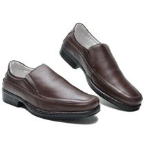 CR1007CLA Sapato social masculino de couro nobre chocolate