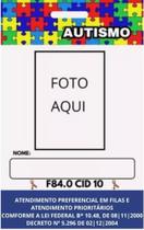 Crachá Autista + Cordão Autismo Arte grátis