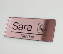 Crachá Boton magnético em acrílico Crachá Boton magnético em acrílico