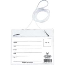 Cracha Com Cordao Pvc 11,5X7,5 Cm.(0,15) - Dac Pct/50 Cracha Com Cordao Pvc 11,5X7,5 Cm.(0,15) - Dac Pct/50