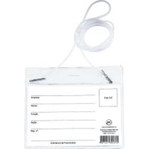 Crachá Com Cordão Pvc 11,5X7,5 Cm(0,15) Pct Com 50 - GNA Crachá Com Cordão Pvc 11,5X7,5 Cm(0,15) Pct Com 50 - GNA