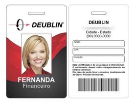 Crachá PVC Personalizado - Frente e Verso - 10 Unidades Crachá PVC Personalizado - Frente e Verso - 10 Unidades