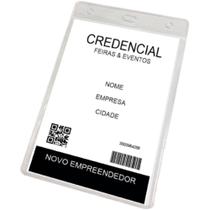 Cracha sem Presilha Vertical 110X150 Transparente PCT.C/10