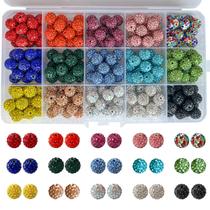 CRAFT_BEAD JEBBO 225 piezas cuentas disco con cristales de 10 mm