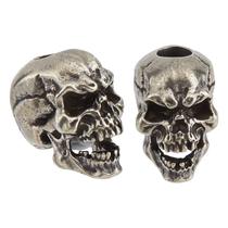 Craft Bead SUPERFINDINGS Skull Brass 19 x 13 x 17 mm, orifício de 5,5 mm