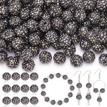 Craft Bead TINKRSTUFF, miçangas de strass de hematita, 10 mm, 200 unidades