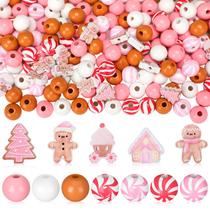 Craft Beads Connvoice Pink Gingerbread Christmas 16 mm 240 unidades Craft Beads Connvoice Pink Gingerbread Christmas 16 mm 240 unidades