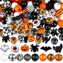 Craft Beads FairySandy 200 peças de madeira de Halloween de 6 mm Craft Beads FairySandy 200 peças de madeira de Halloween de 6 mm
