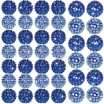 Craft Beads Loetere 20 mm, strass azul escuro, 40 unidades