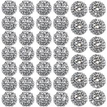 Craft Beads Loetere 20 mm, strass prateado, 40 unidades