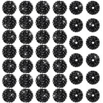 Craft Beads Loetere 20 mm, strass preto, 40 unidades