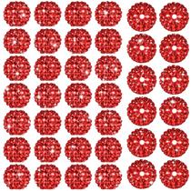 Craft Beads Loetere 40 peças de miçangas de strass vermelhas de 20 mm
